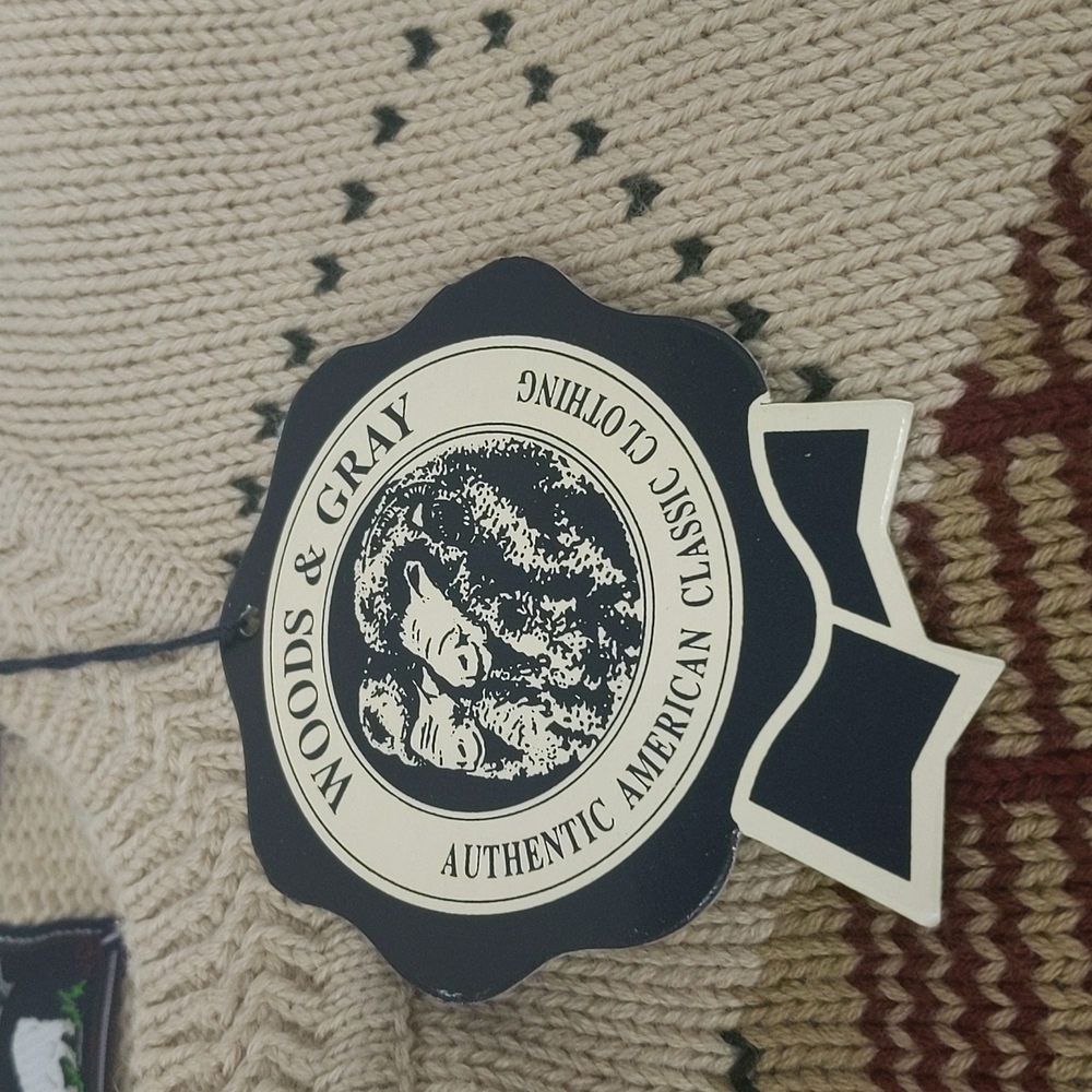 Woods & Gray 100% Cotton VTG Sweater NWT Size XL - Picture 7 of 8